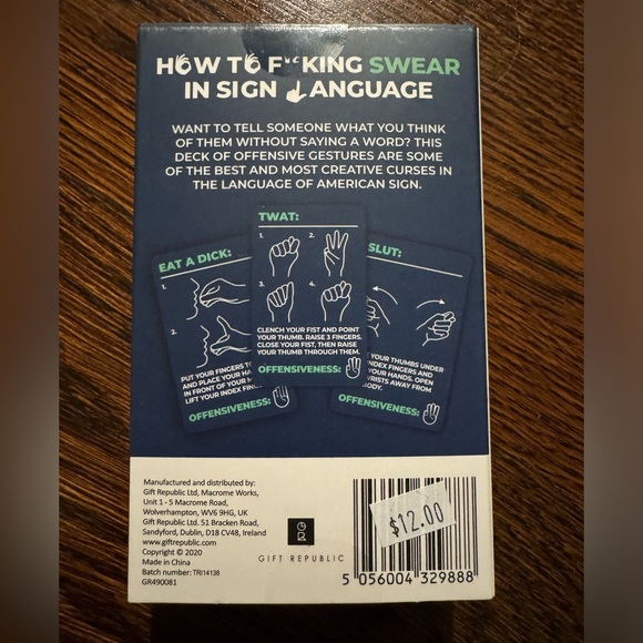 Cards: How to F Swear in Sign Language - Picture 3 of 3
